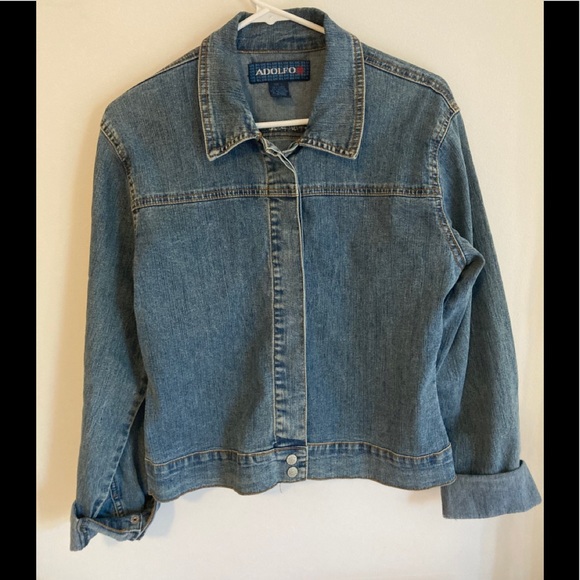 Adolfo Jackets & Blazers - Adolfo Jean Jacket Size L